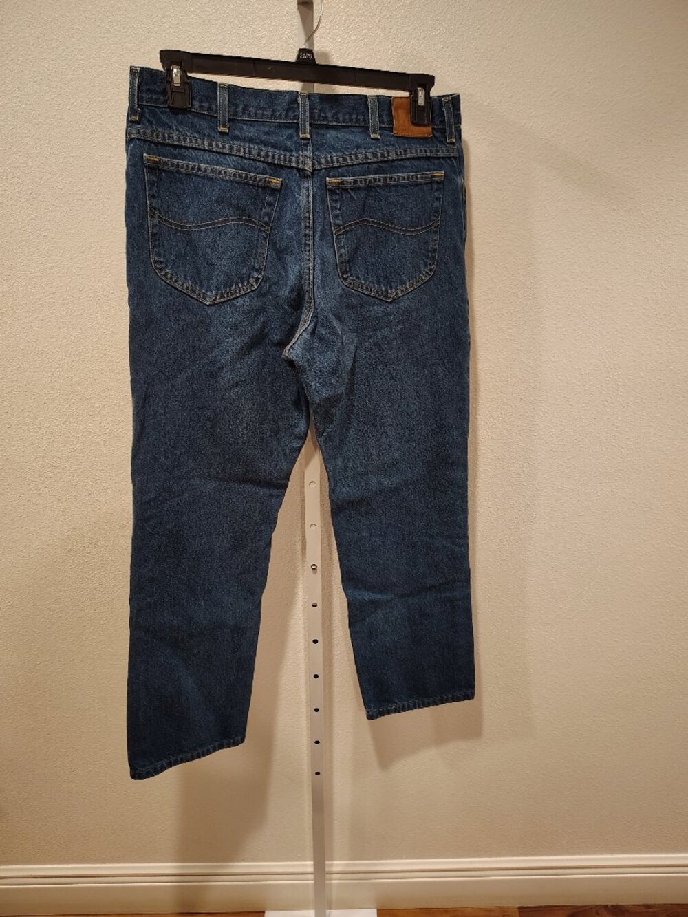 Lee Men's Jeans Size 36 x 30 Blue Cotton 5 Pocket Zip Fly